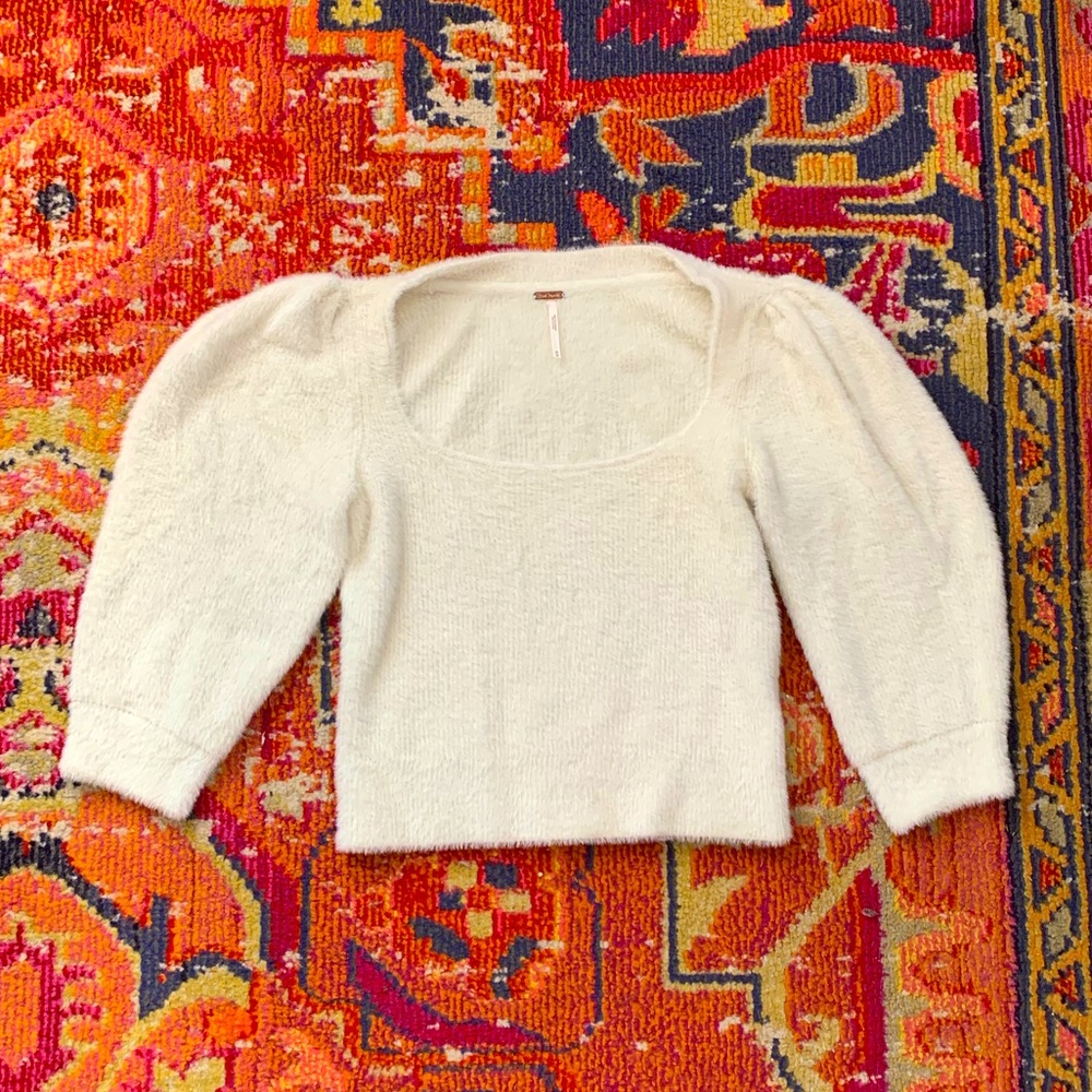 Free People Cream Sweater